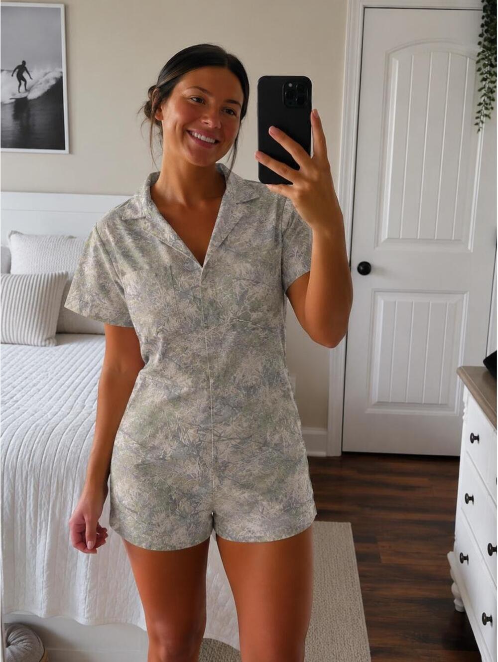 Women's Multi and Green Playsuit-romper